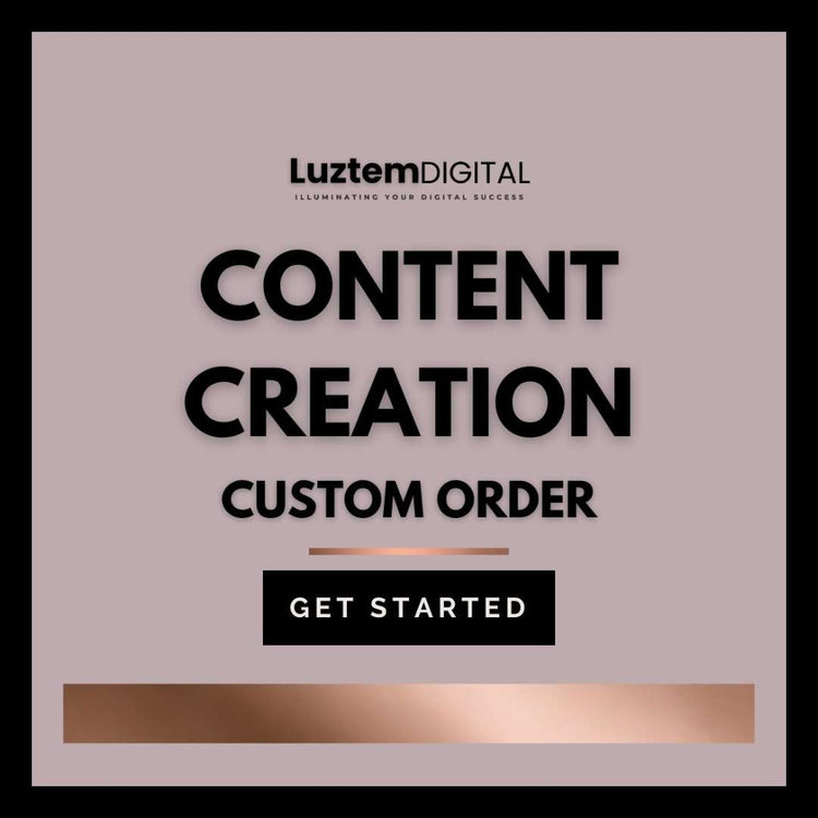 Content Creation Custom Order