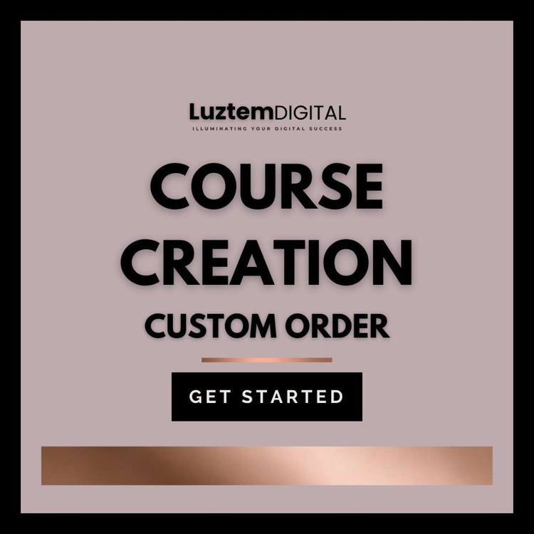 Course Creation Custom Order